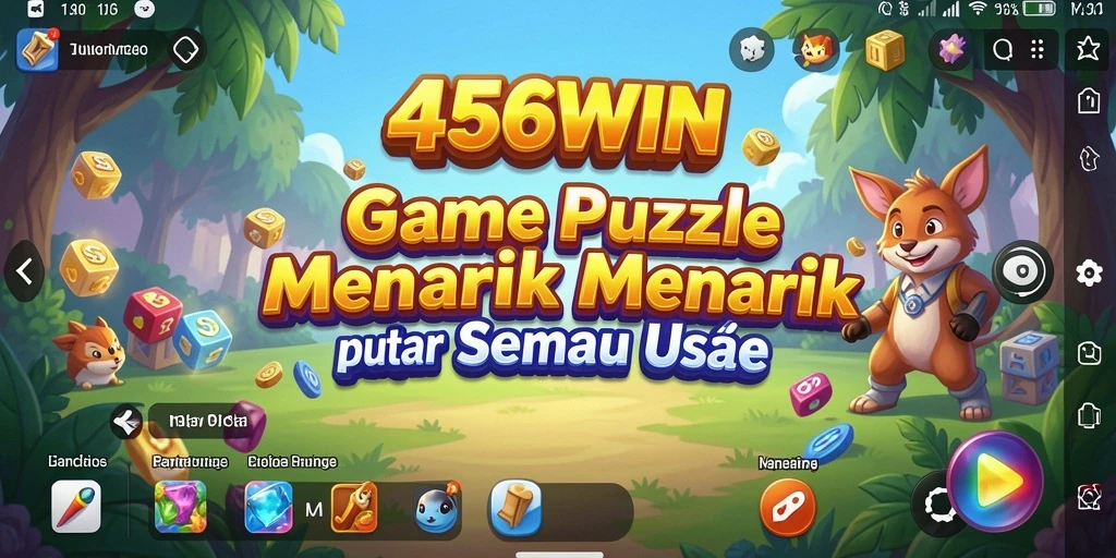 Tampilan gameplay 456WIN yang seru dengan berbagai teka-teki.