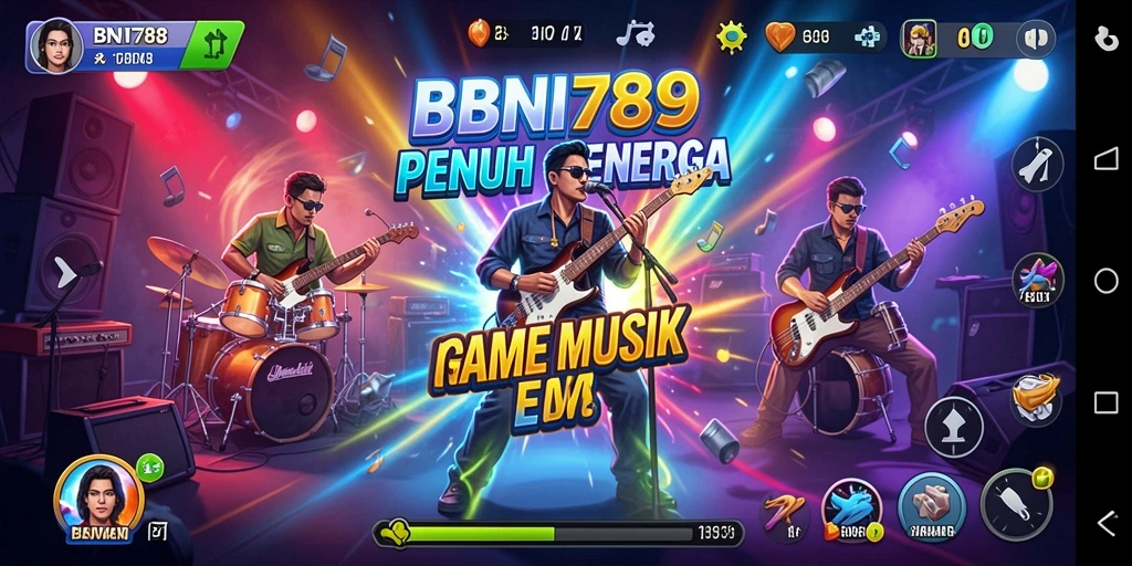 Tampilan permainan musik yang menarik dan seru.
