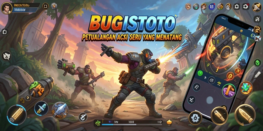 Tampilan gameplay seru dari BUGISTOTO dengan aksi mendebarkan.