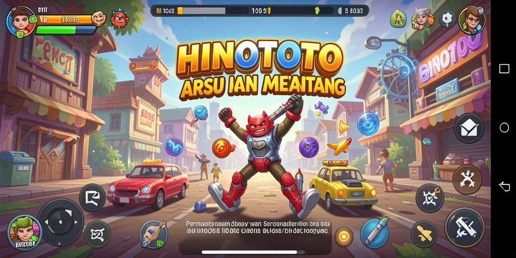 Tangkapan layar yang menunjukkan keseruan gameplay HINOTOTO.