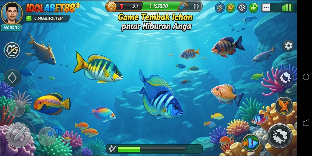 Tangkapan ikan beragam dalam permainan IDOLABET88.