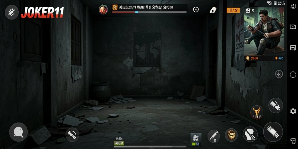 Tangkapan layar dari gameplay menyeramkan JOKER11 penuh ketegangan.
