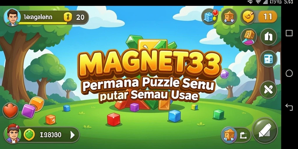Tampilan gameplay MAGNET33 yang penuh dengan teka-teki seru.