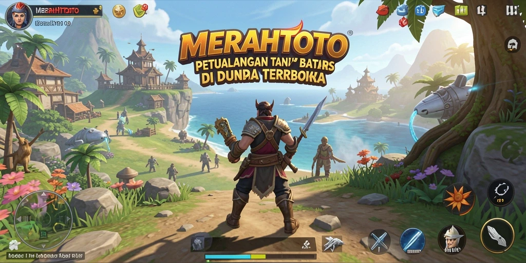 Tampilan gameplay yang mendebarkan di dunia terbuka MERAHTOTO.