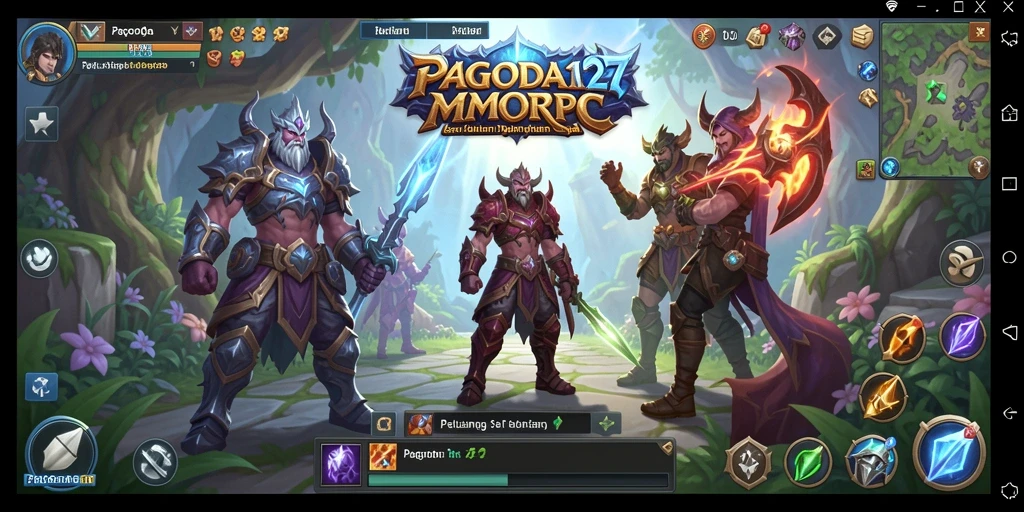 Tampilan gameplay mengesankan dalam dunia MMORPG yang kaya.