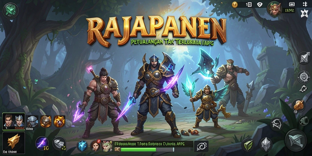 Tampilan penuh aksi dari gameplay RAJAPANEN yang mendebarkan.